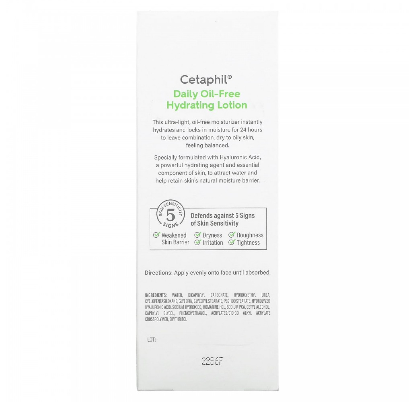 Cetaphil, Увлажняющий лосьон на каждый день с гиалуроновой кислотой, 88 мл