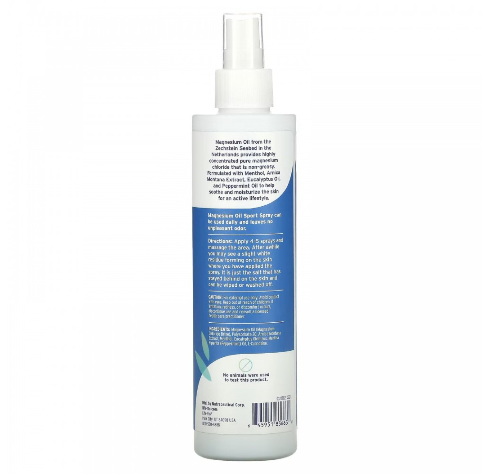 Life-flo, Спортивный спрей с магниевым маслом, 237 мл (8 жидких унций)