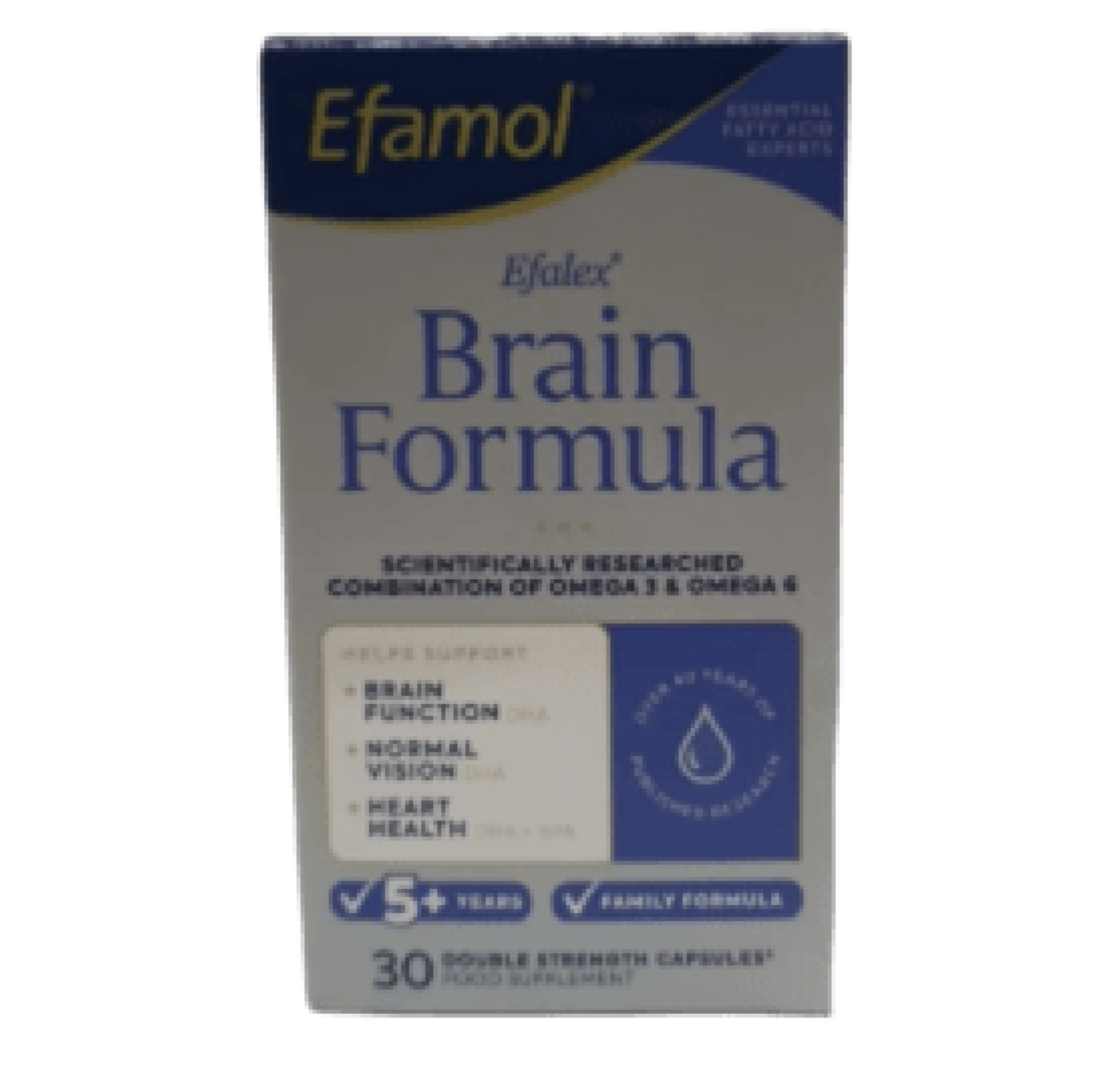 Efamol, Efalex, Добавка для поддержки работы мозга, 30 капсул