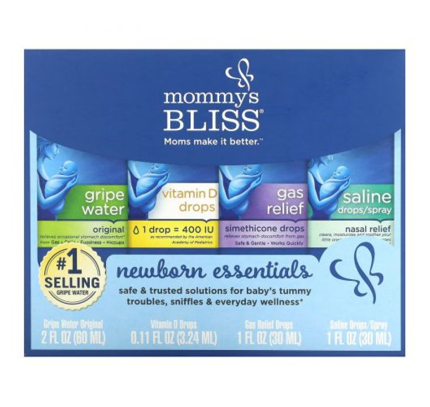 Mommy's Bliss, Newborn Essentials, набор из 4 предметов