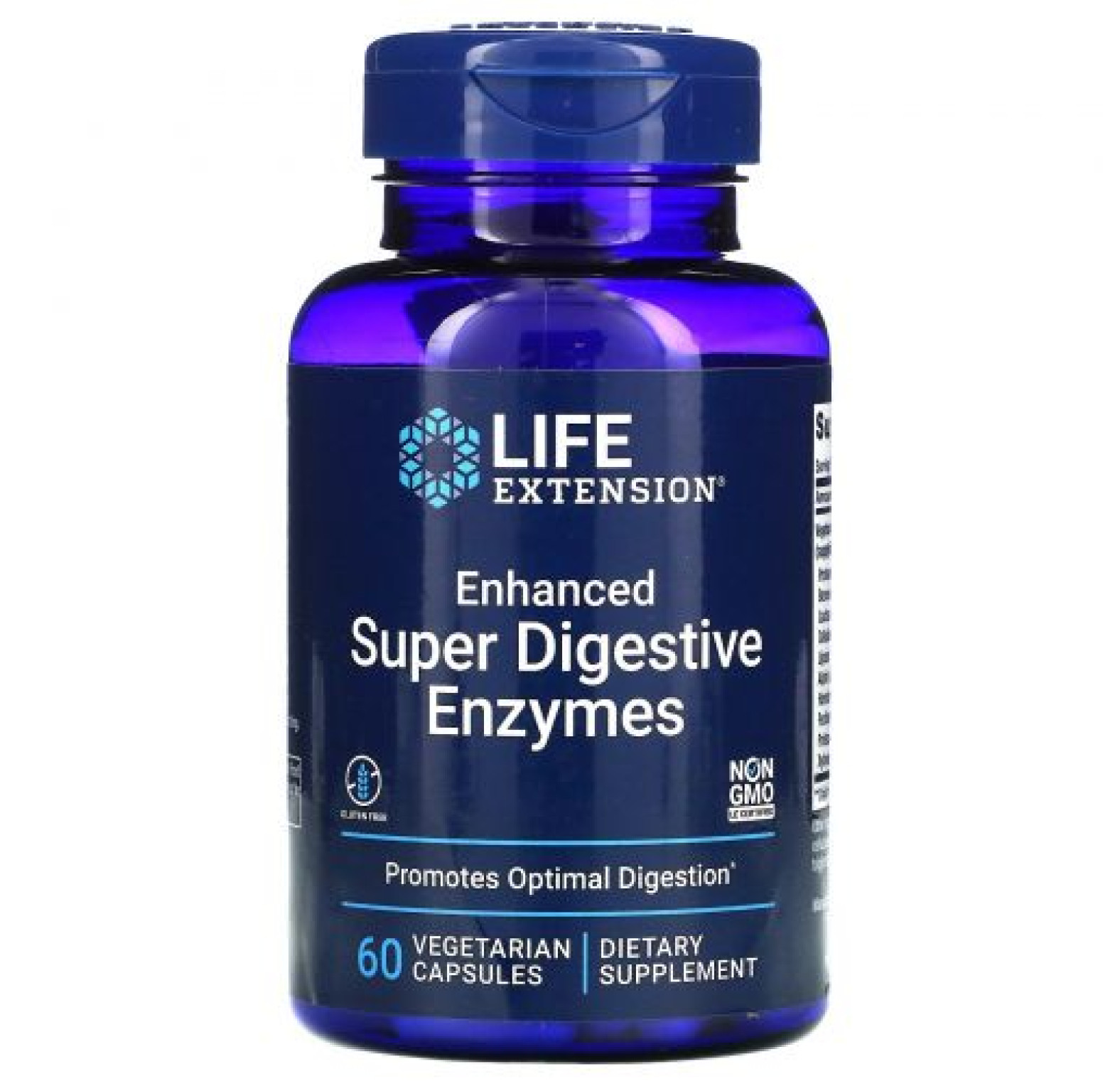 Life Extension, усовершенствованная суперсмесь пищеварительных ферментов, 60 вегетарианских капсул