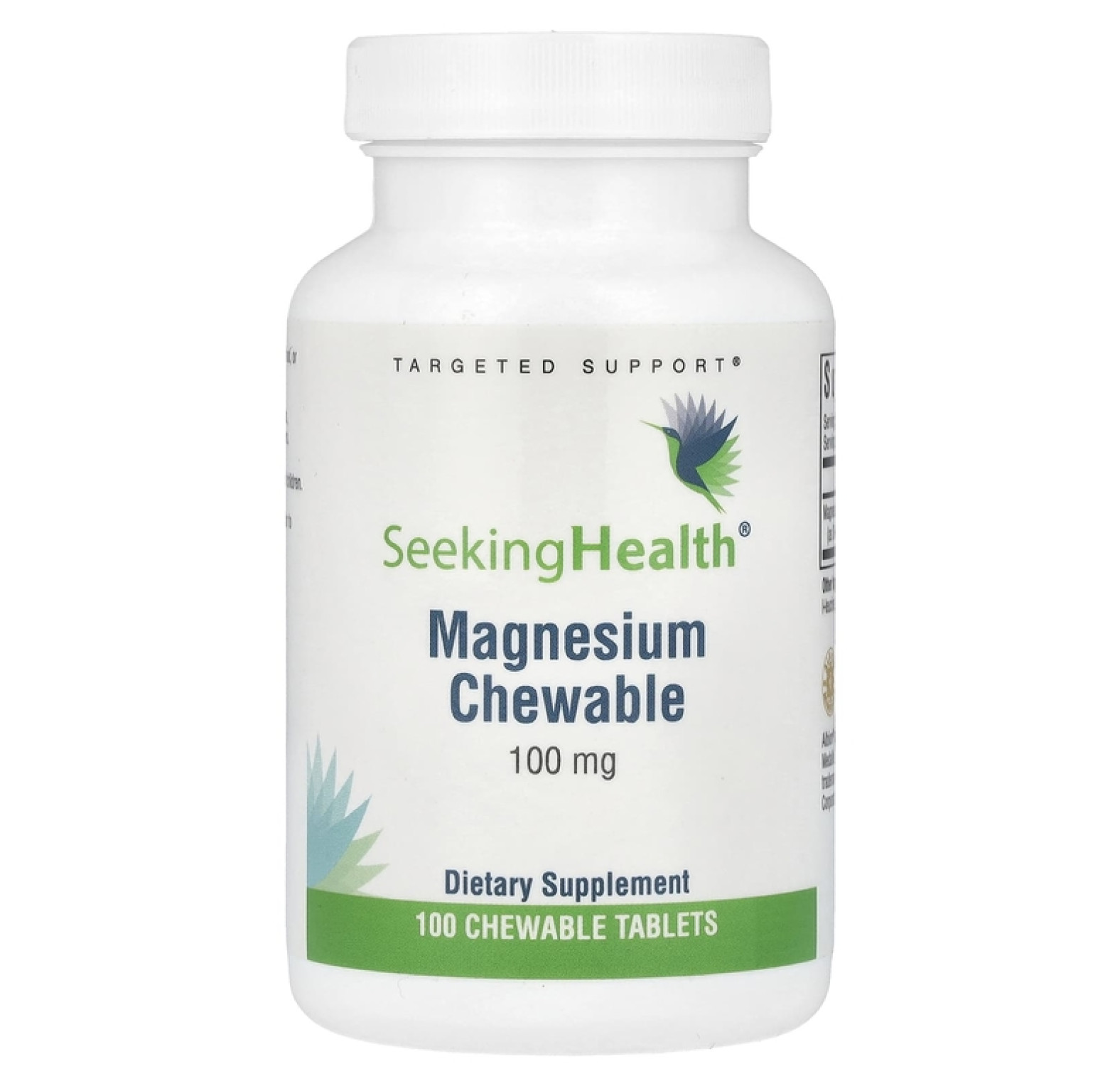 Seeking Health, Жевательные таблетки с магнием малат, 100 мг, 100 жевательных таблеток