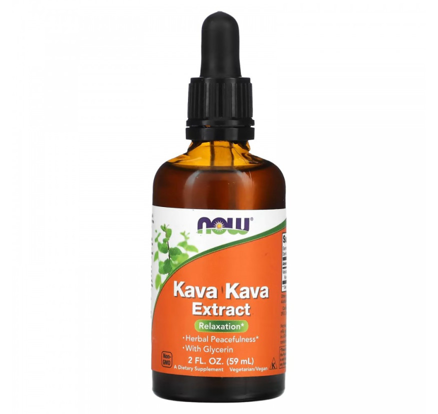 NOW Foods, Кава Кава, экстракт,  59 мл