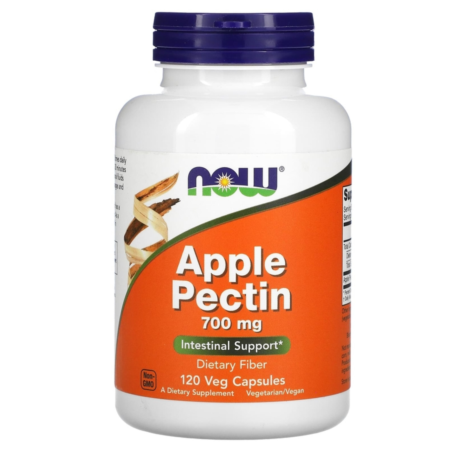 NOW Foods, яблочный пектин, 700 мг, 120 вегетарианских капсул