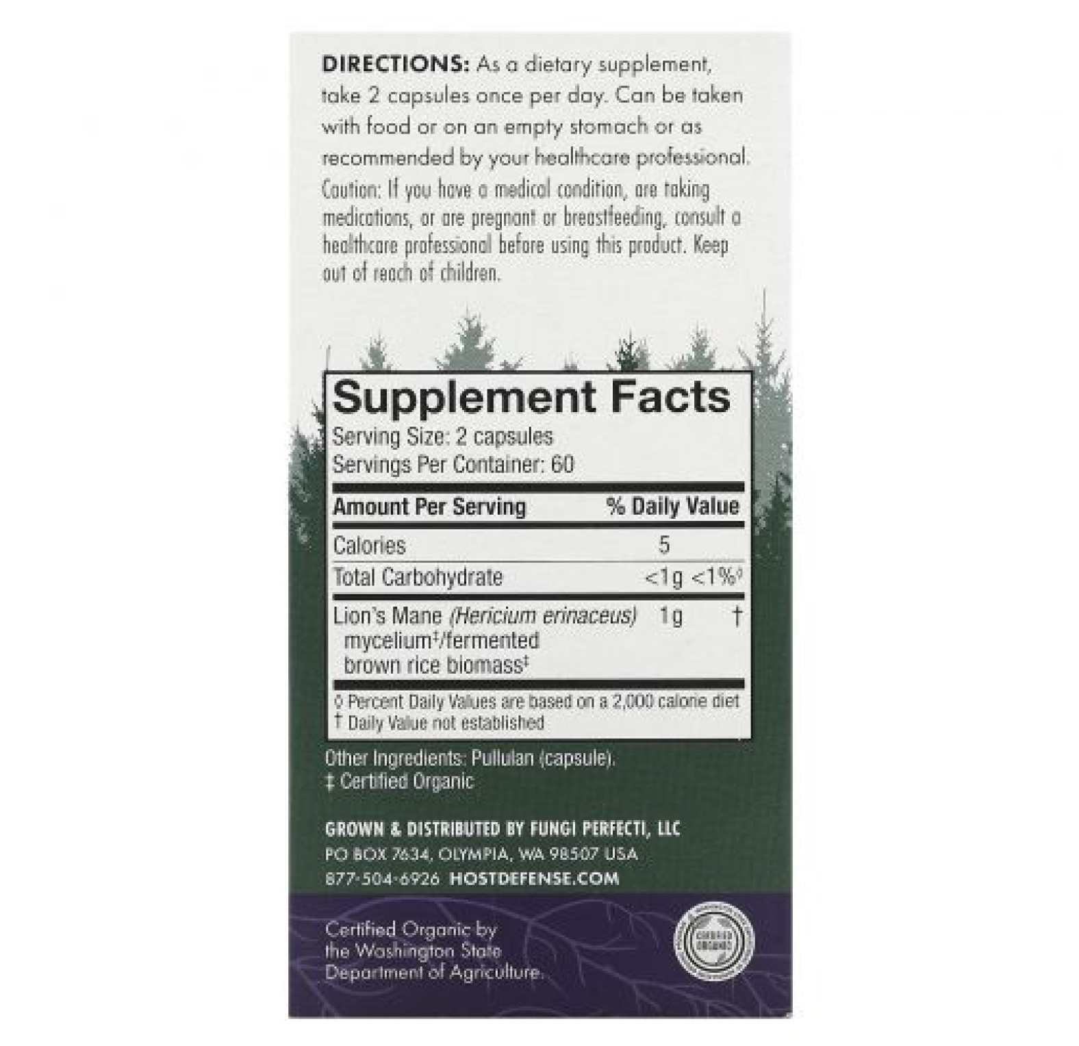 Fungi Perfecti, ежовик гребенчатый, поддержка памяти и нервной системы, 120 вегетарианских капсул