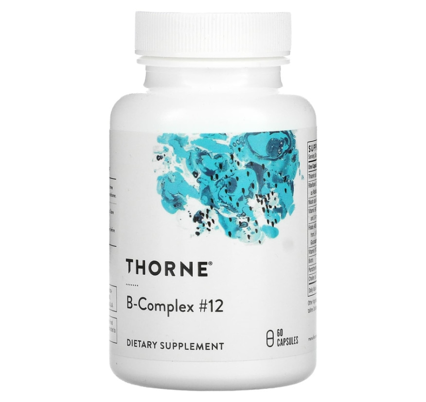 Thorne, комплекс витаминов группы B №12, 60 капсул