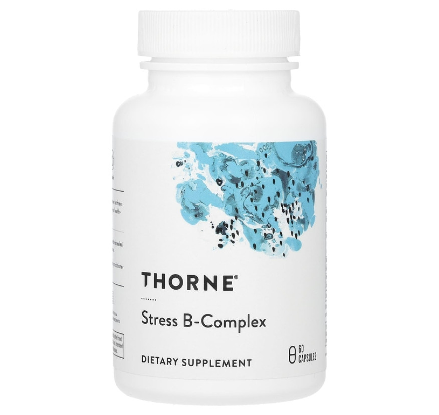 Thorne, комплекс витаминов группы B, против стресса, 60 капсул