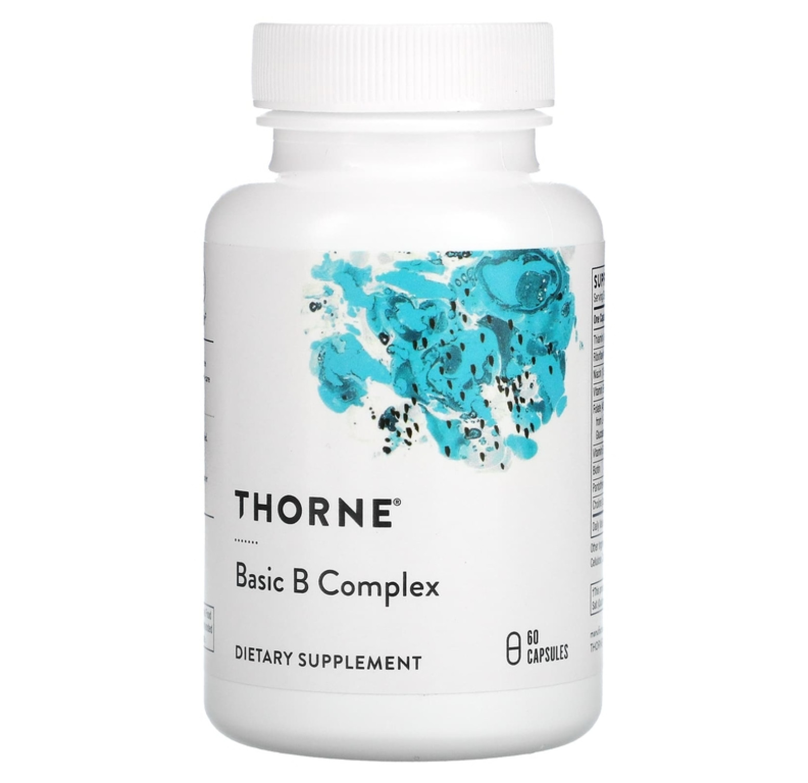 Thorne, Комплекс основных витаминов группы B, 60 капсул