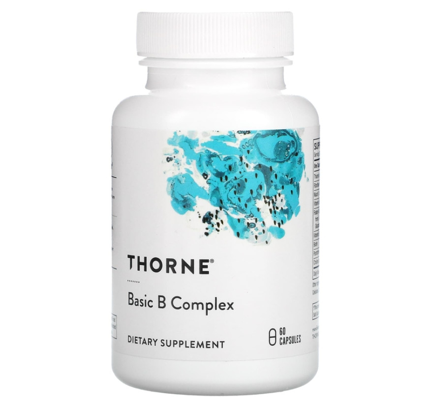 Thorne, Комплекс основных витаминов группы B, 60 капсул