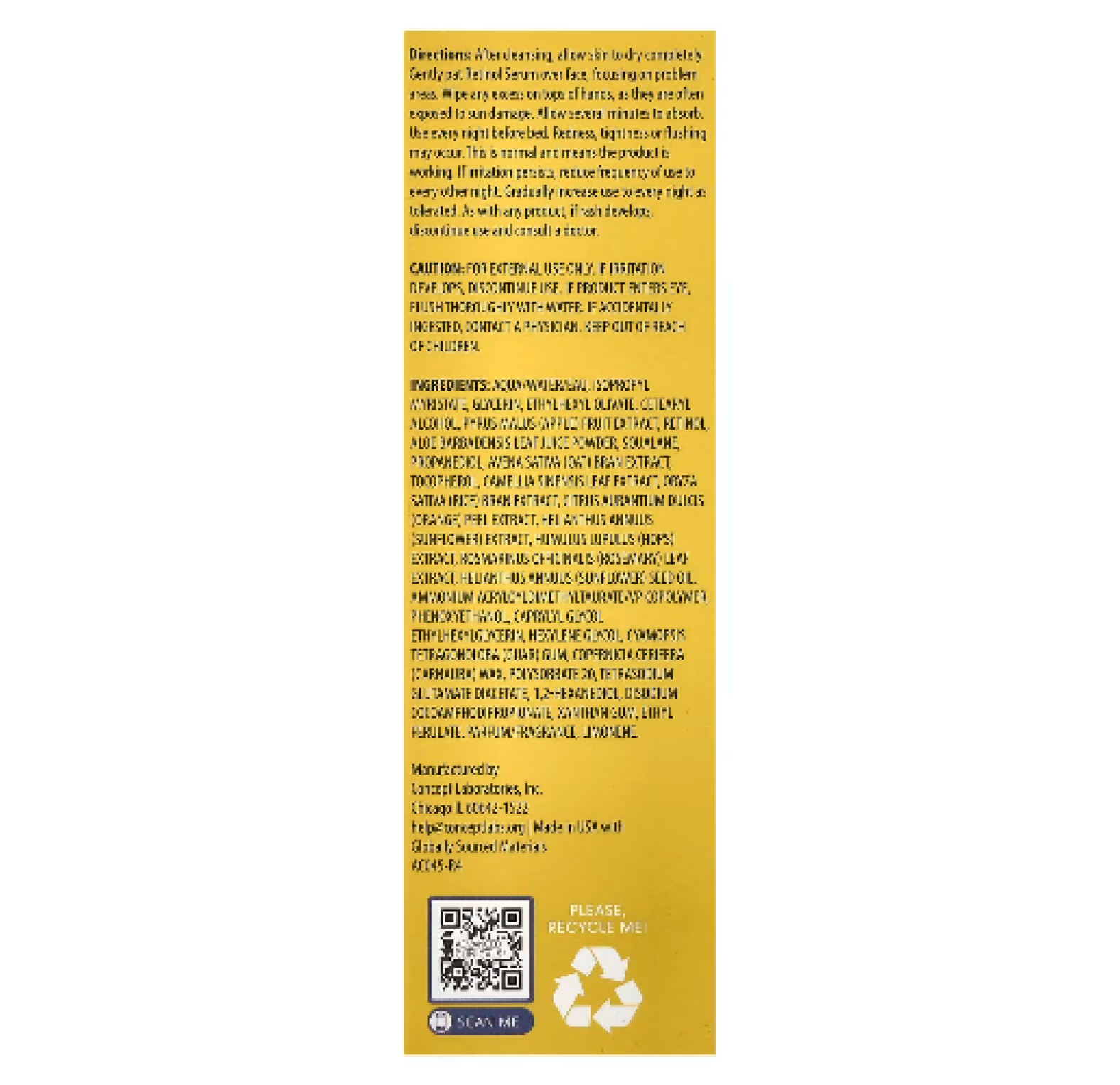 Advanced Clinicals, сыворотка с ретинолом, против морщин, 52 мл