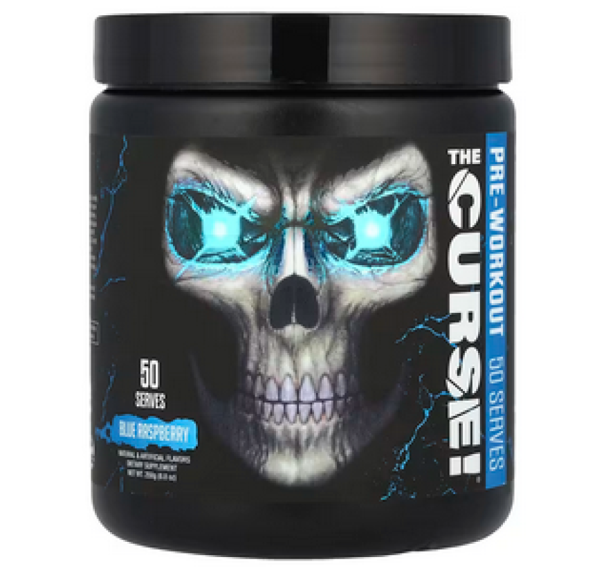 JNX Sports, The Curse!®, предтренировочный комплекс, со вкусом голубой малины, 250 г