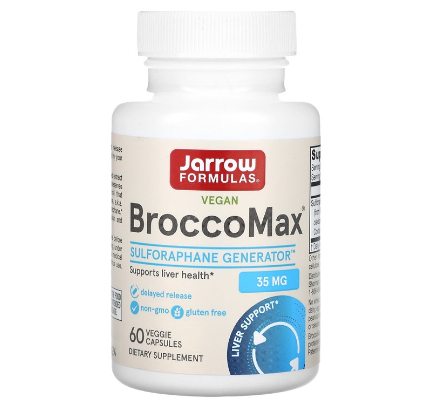 Jarrow Formulas, Vegan BroccoMax, 35 мг, 60 растительных капсул (17,50 мг в 1 капсуле)