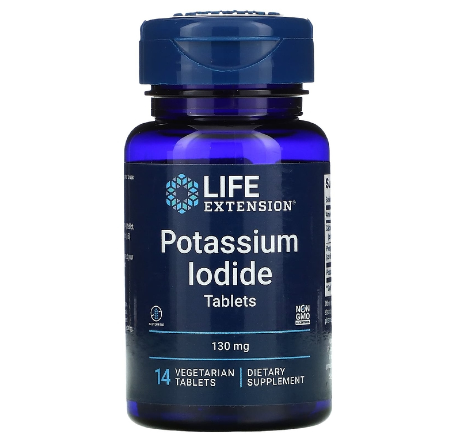 Life Extension, Йодид калия в таблетках, 130 мг, 14 таблеток