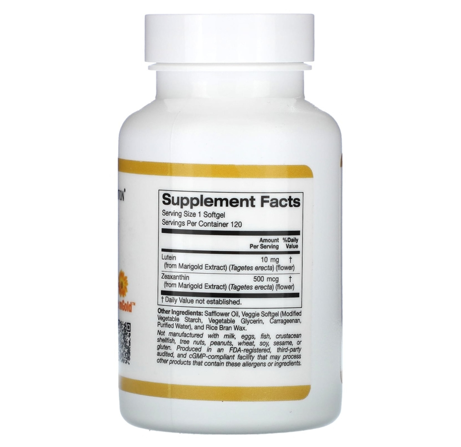 California Gold Nutrition, лютеин и зеаксантин, 10 мг, 120 растительных капсул