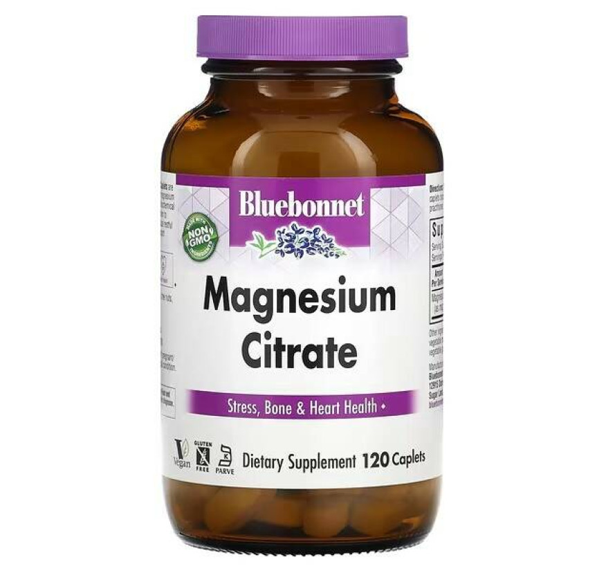Bluebonnet Nutrition, Цитрат магния, 120 капсул