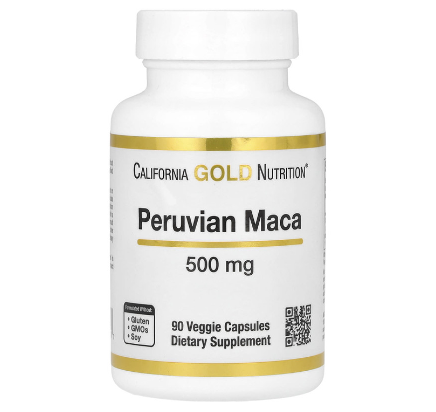 California Gold Nutrition, Перуанская мака, 500 мг, 90 вегетарианских капсул