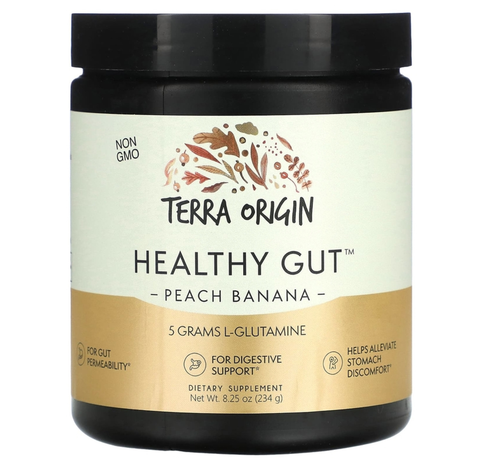 Terra Origin, Healthy Gut, персик и банан, 234 г