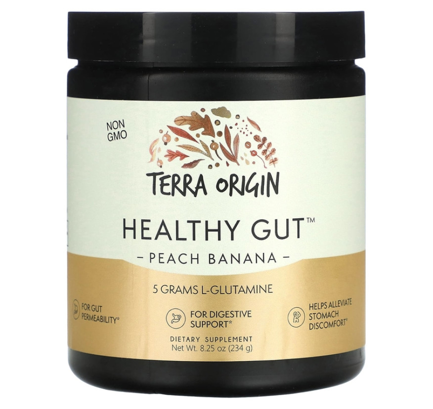 Terra Origin, Healthy Gut, персик и банан, 234 г