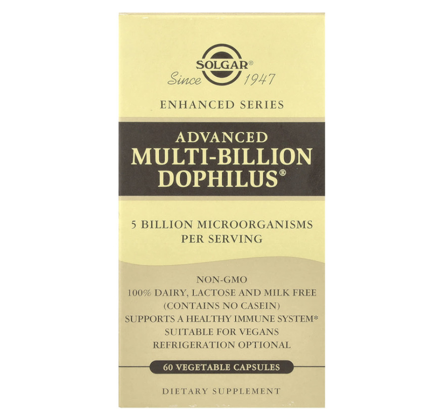 Solgar, Advanced Multi-Billion Dophilus®, 60 растительных капсул