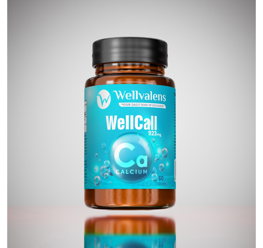 WELLVALENS, WellCall, Пентагидрат лактата кальция, 60 таблеток