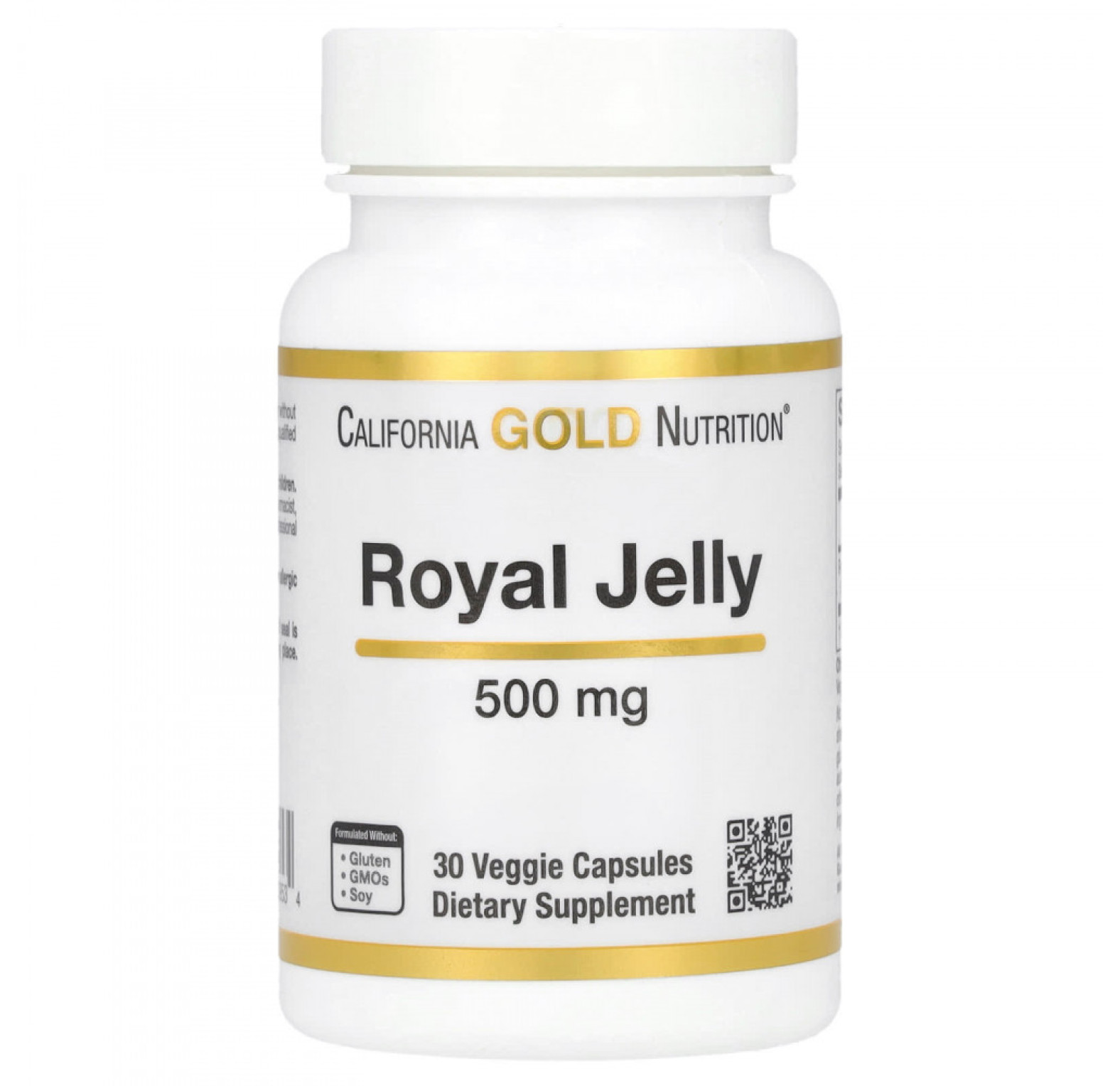 California Gold Nutrition, Маточное молочко, 500 мг, 30 растительных капсул