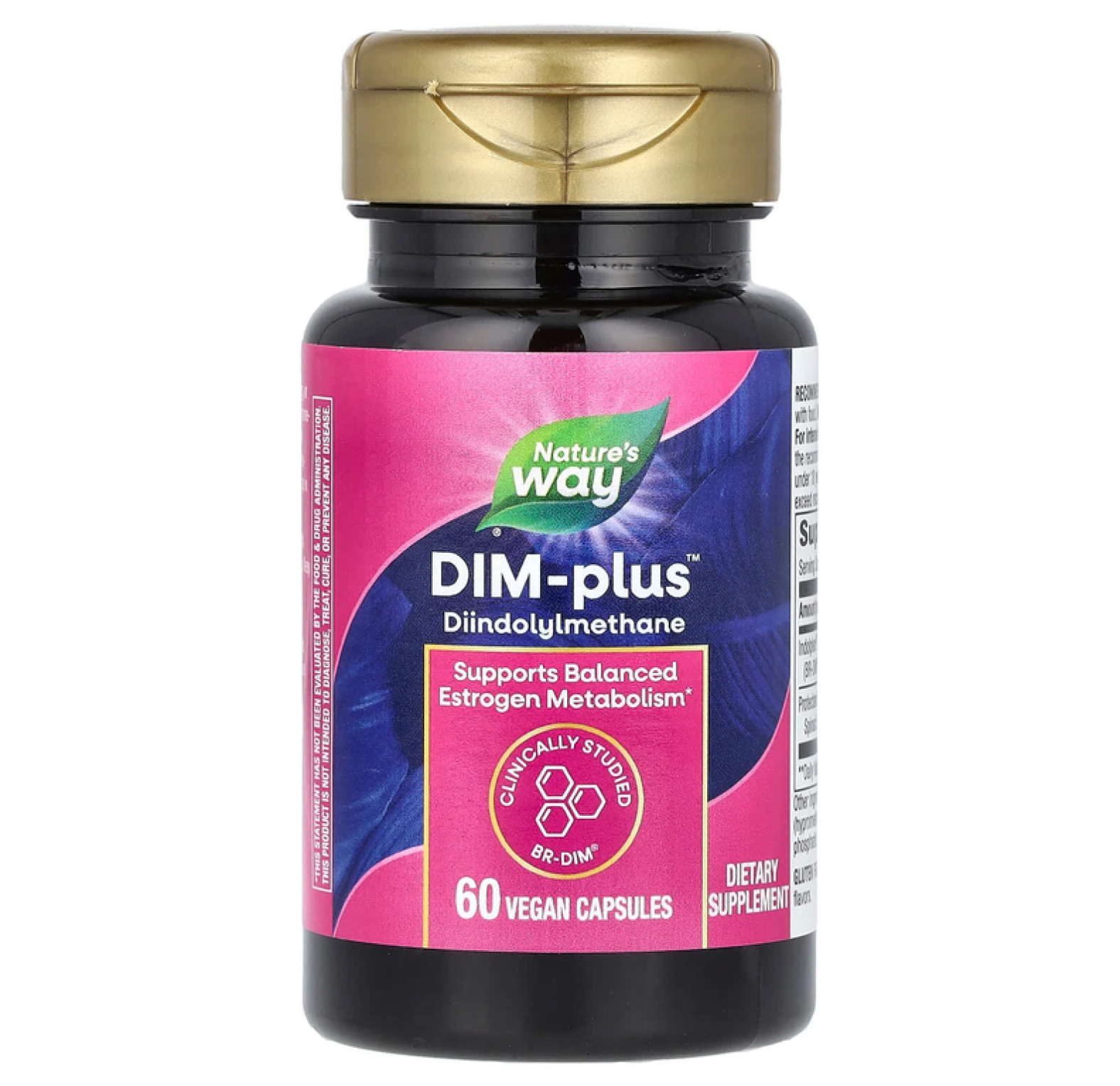 Nature's Way, DIM-Plus™, добавка с дииндолилметаном, 60 веганских капсул