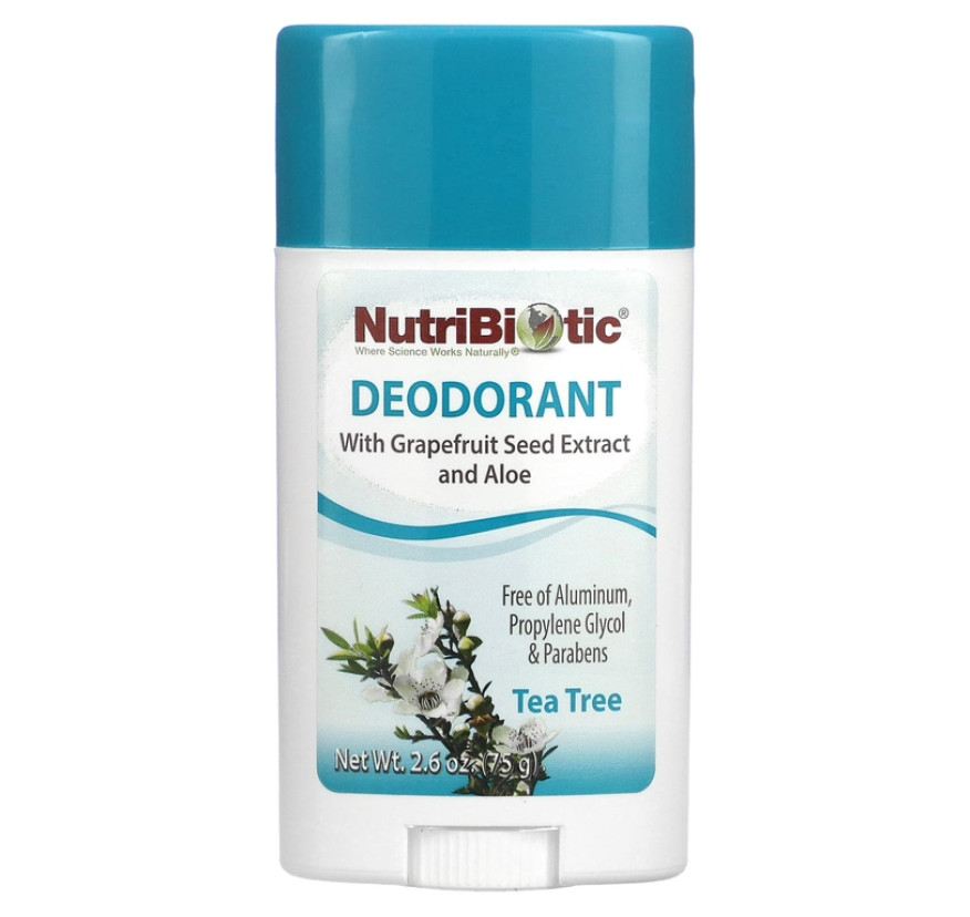 NutriBiotic, Дезодорант, чайное дерева, 75 г