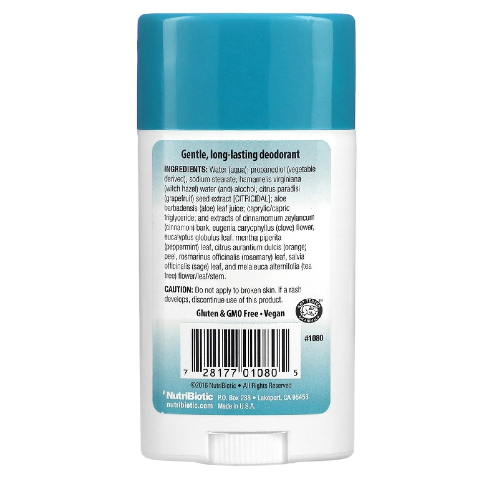 NutriBiotic, Дезодорант, чайное дерева, 75 г