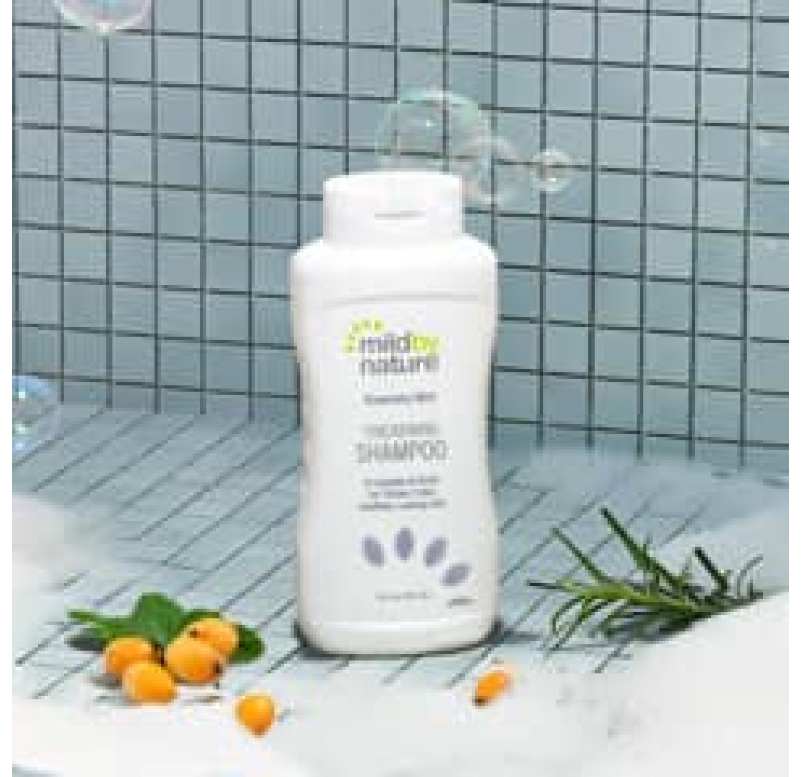 Mild By Nature, шампунь для густоты волос с B-комплексом и биотином, розмарин и мята, 473 мл