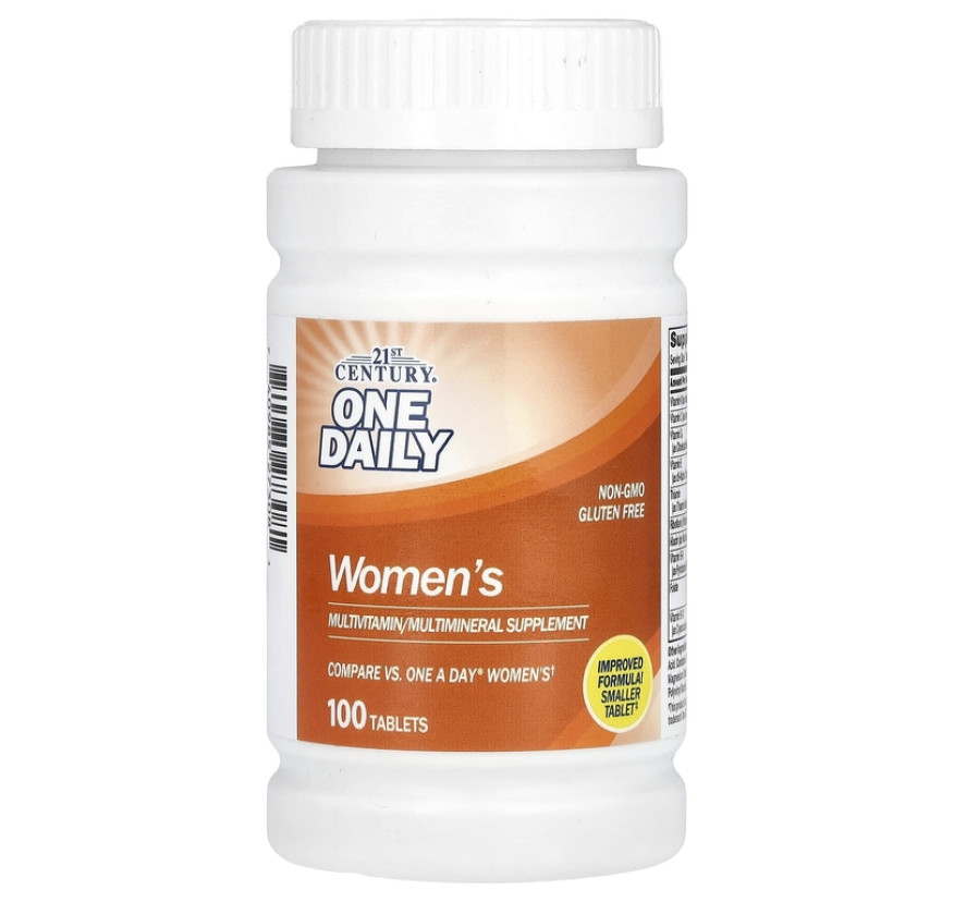 21st Century, One Daily, мультивитаминная и мультиминеральная добавка для женщин, 100 таблеток