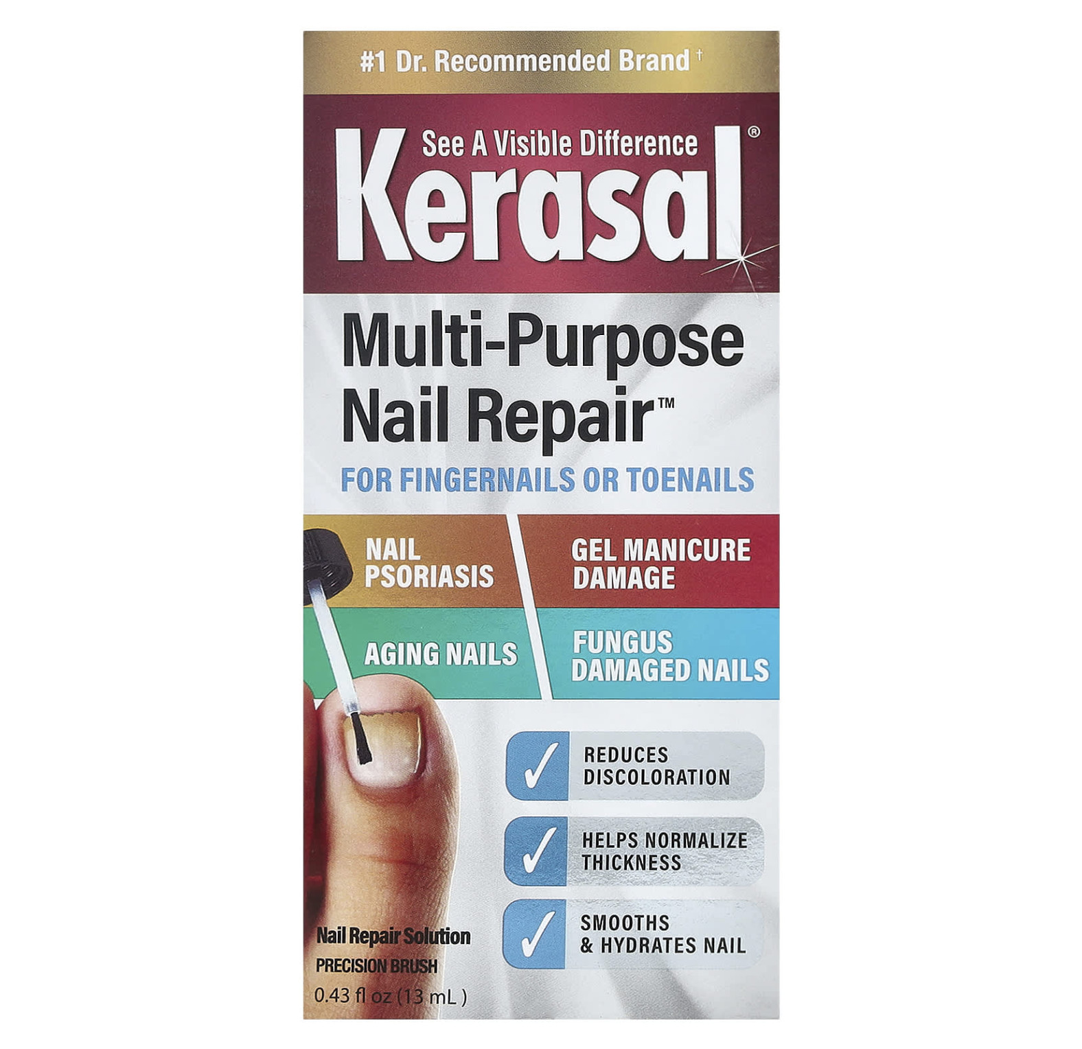 Kerasal, Multi-Purpose Nail Repair™, средство для восстановления ногтей, 13 мл
