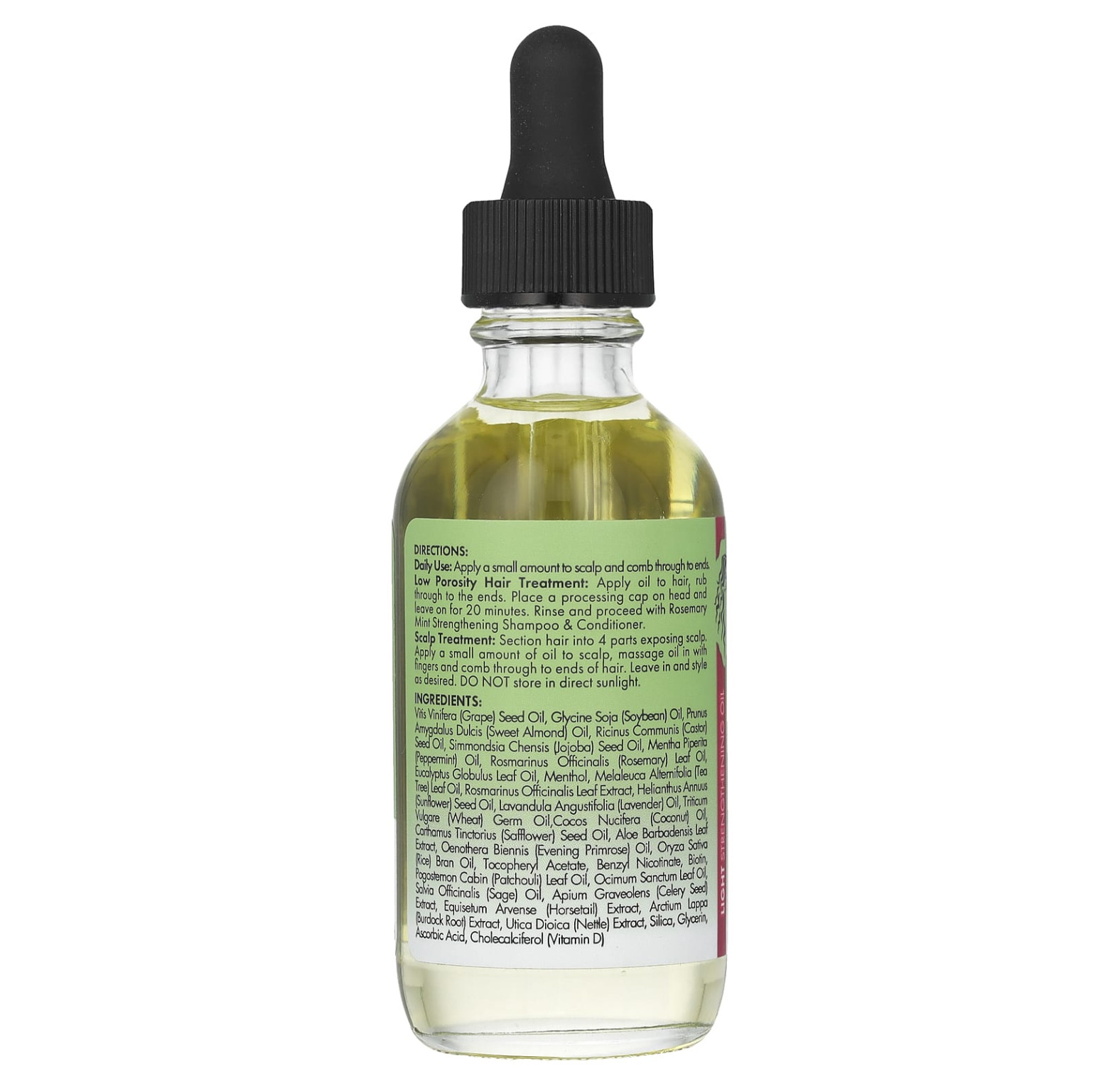 Mielle, легкое укрепляющее масло для кожи головы и волос, розмарин и мята, 59 мл