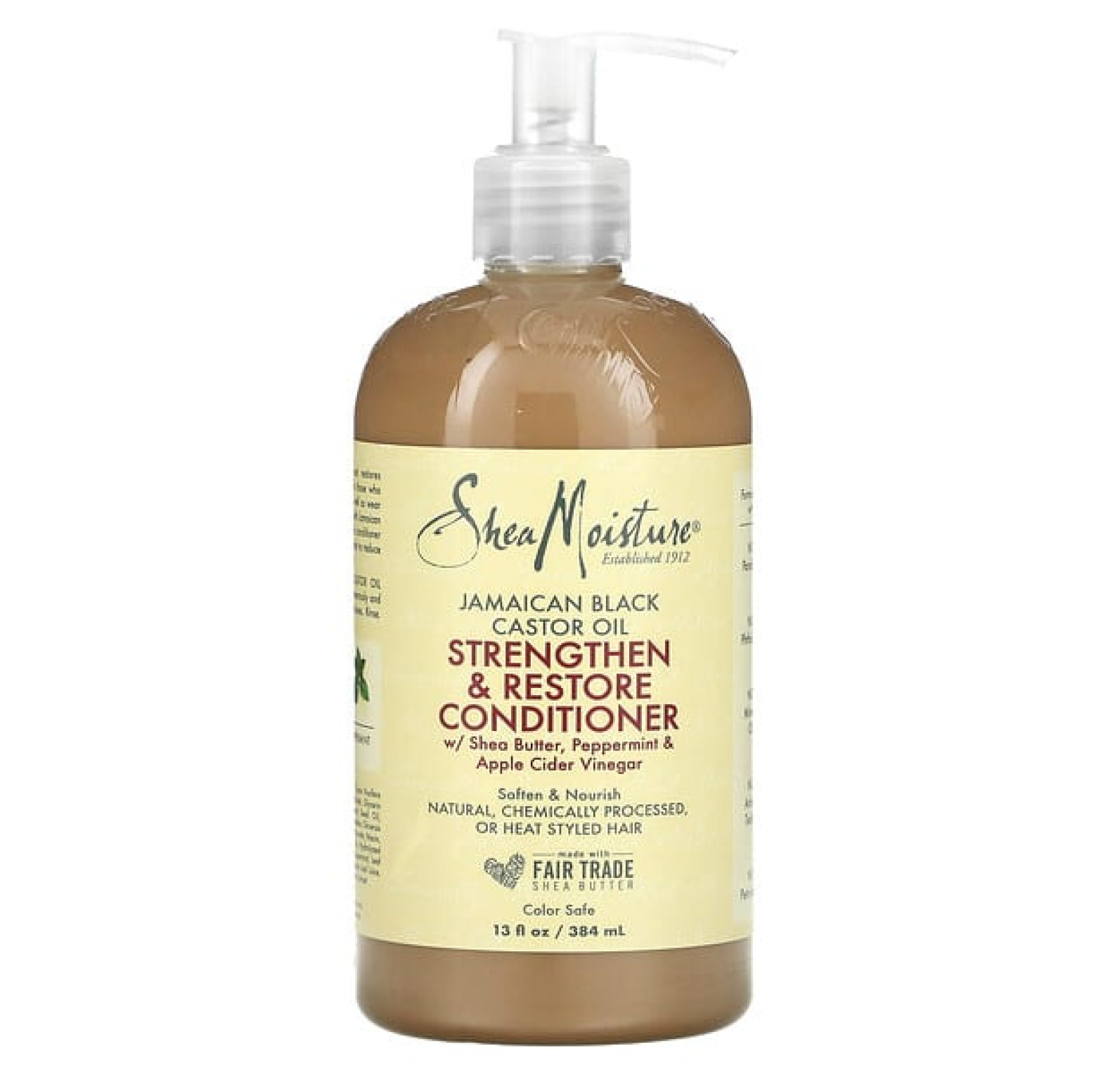 SheaMoisture, ямайское черное касторовое масло, укрепляющий и восстанавливающий кондиционер, 384 мл