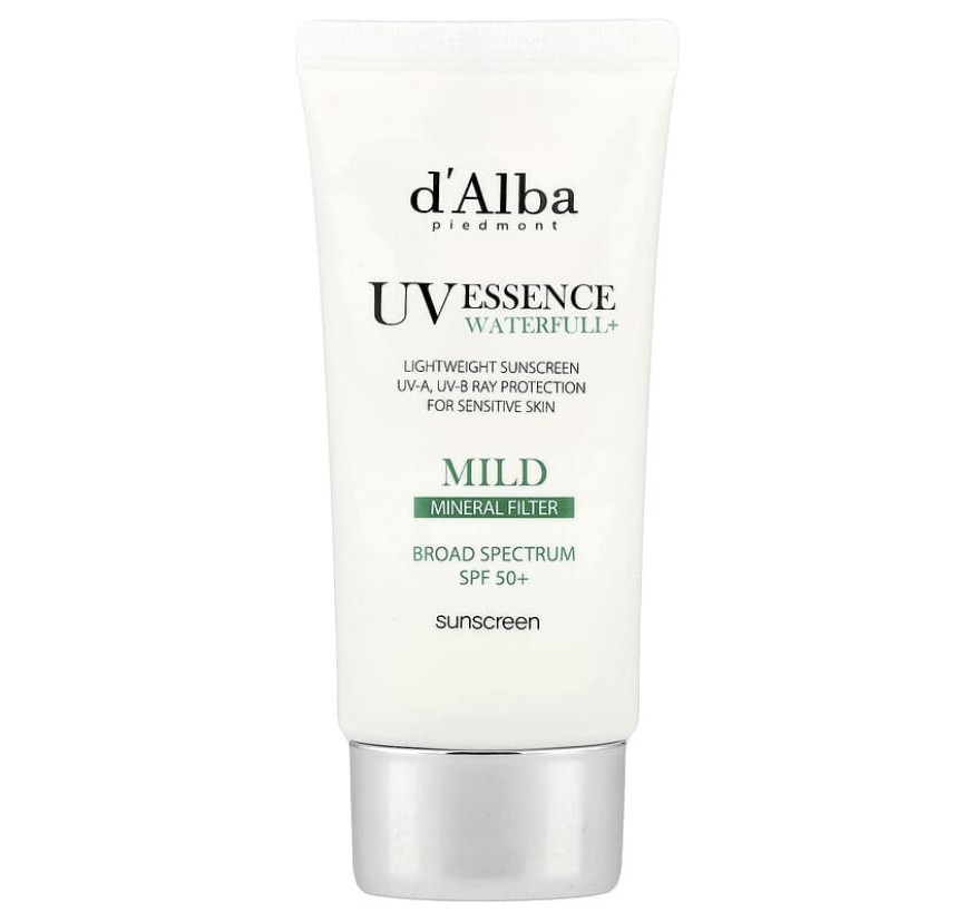d'Alba, UV Essence Waterfull + Sunscreen, мягкий минеральный фильтр, SPF 50, 50 мл