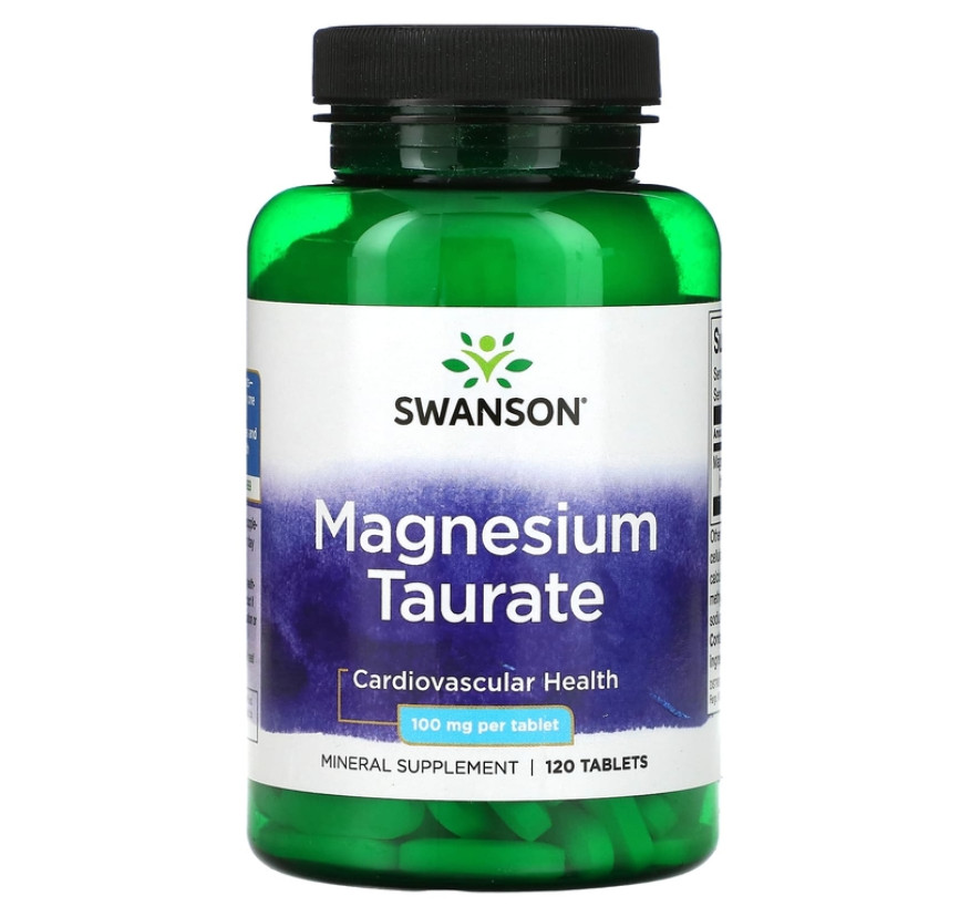 Swanson, Таурат магния, 100 мг, 120 таблеток