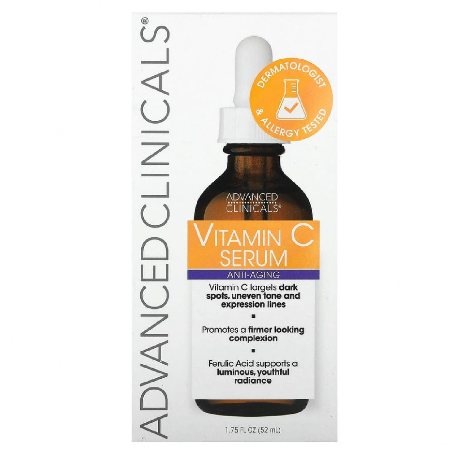 Advanced Clinicals, антивозрастная сыворотка с витамином C, 52 мл