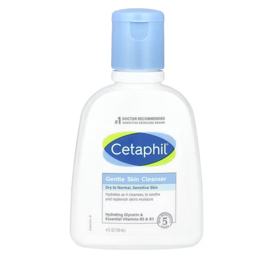 Cetaphil, Мягкое очищающее средство, увлажнение кожи, 118 мл