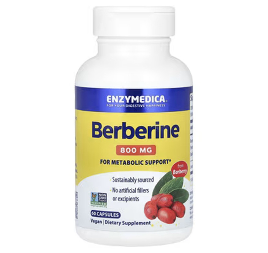 Enzymedica, Берберин, 800 мг, 60 капсул