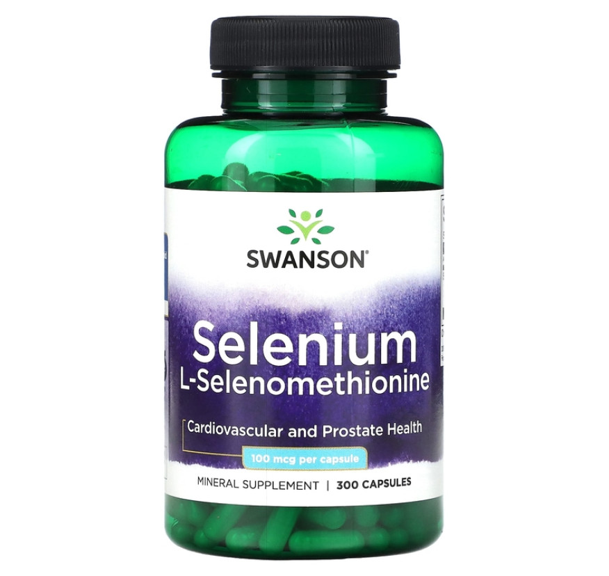 Swanson, Селен, 100 мкг, 300 капсул