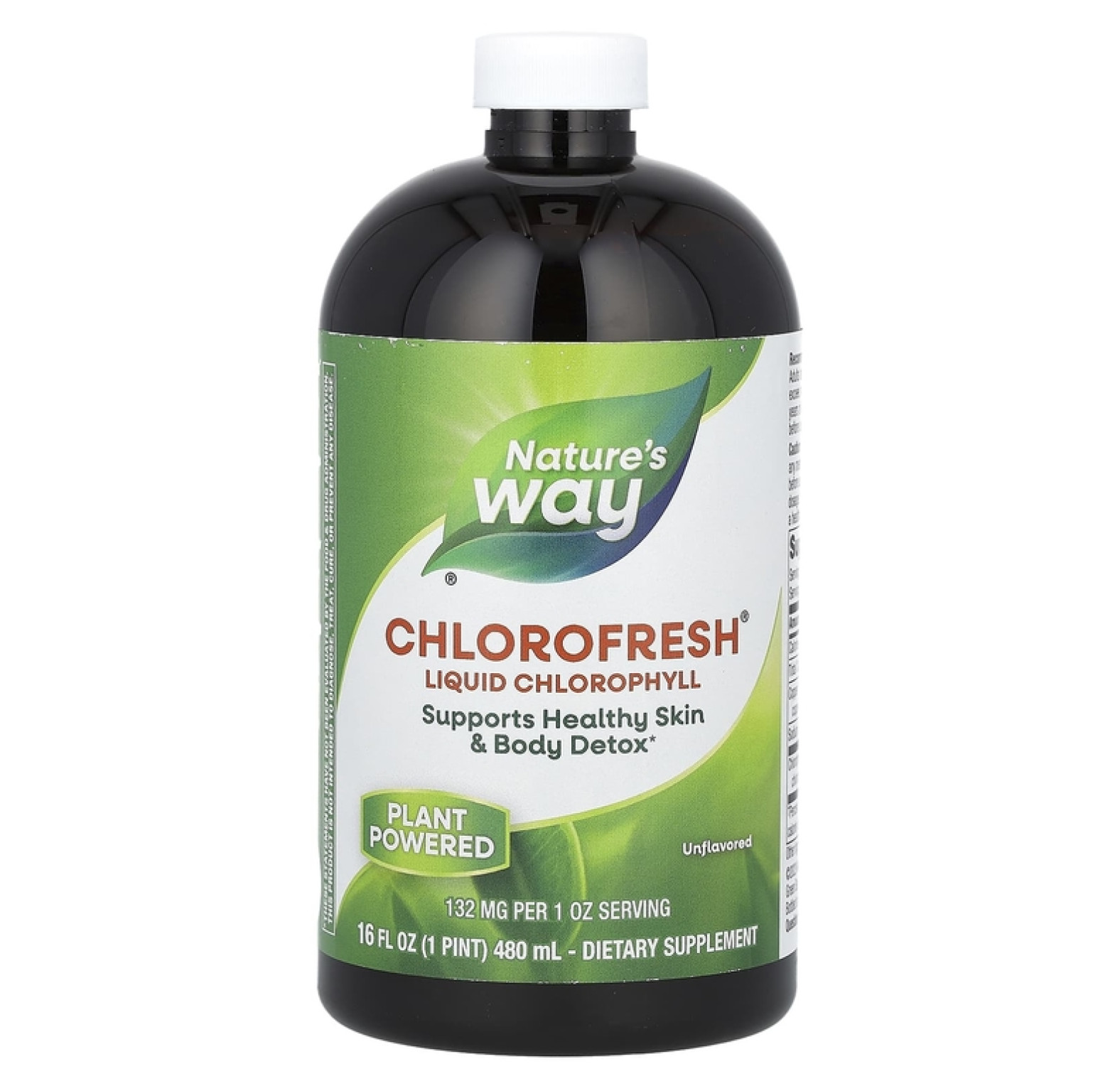 Nature's Way, Chlorofresh, жидкий хлорофилл, без добавок, 480 мл