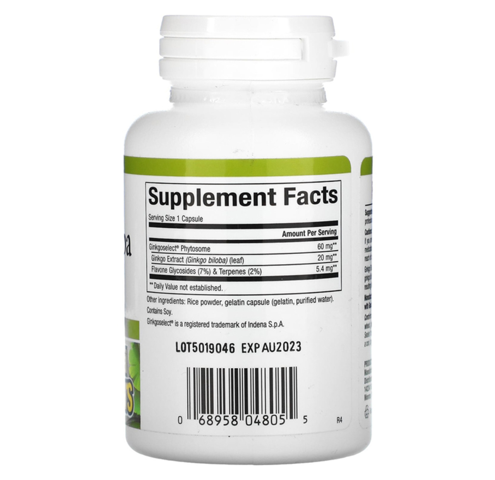 Natural Factors, фитосомы гинкго билоба, 60 мг, 60 капсул