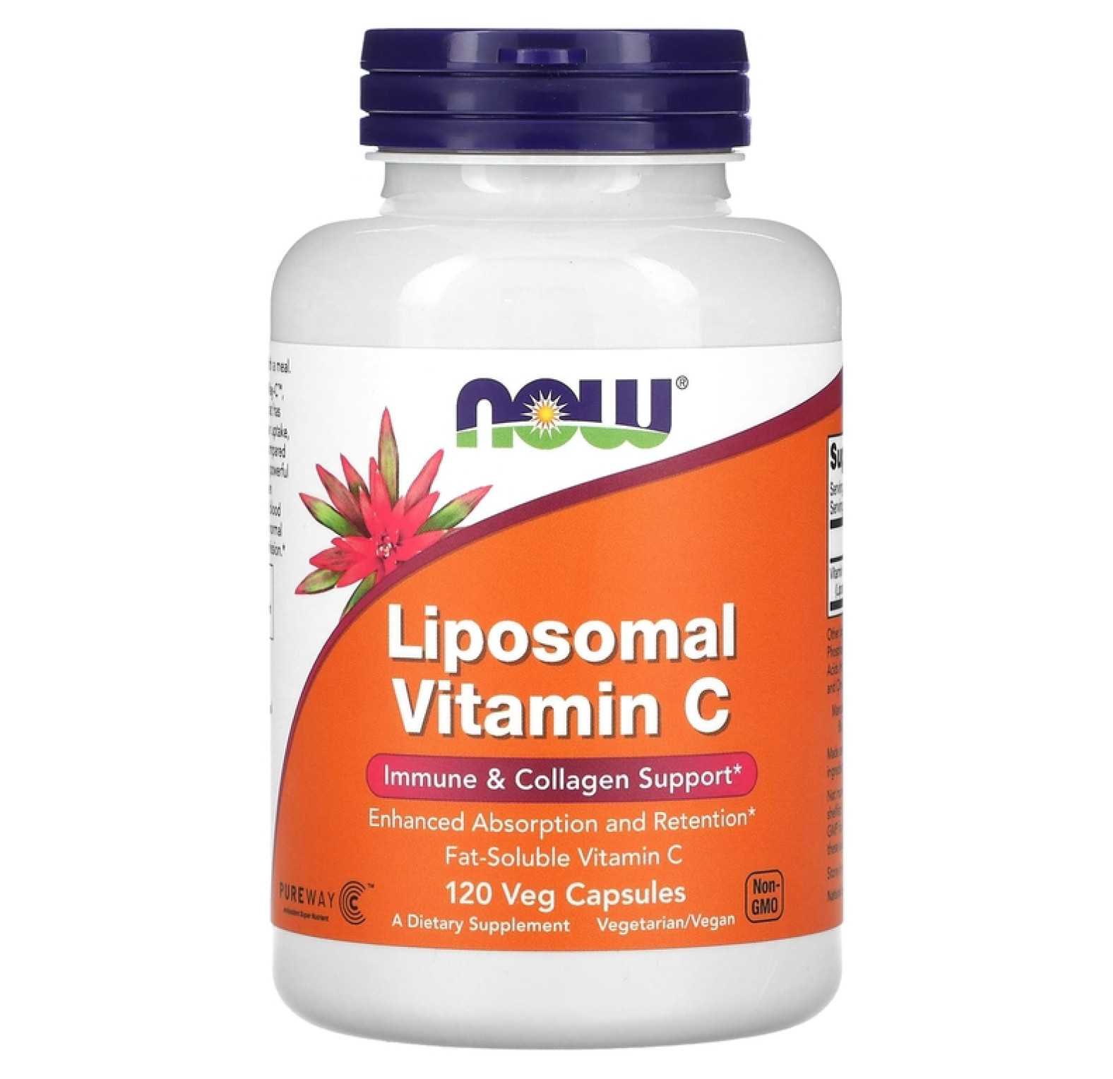 NOW Foods, Липосомальный витамин C, 120 растительных капсул