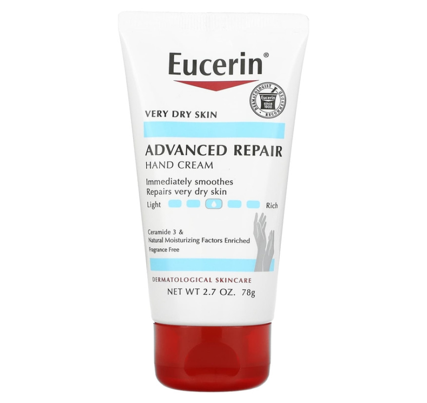 Eucerin, Крем для рук для продвинутого восстановления, без запаха, 78 г