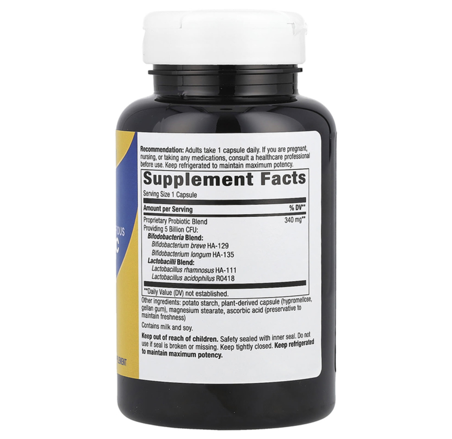 Nature's Way, Primadophilus Bifidus, смесь пробиотиков, 5 млрд КОЕ, 180 вегетарианских капсул