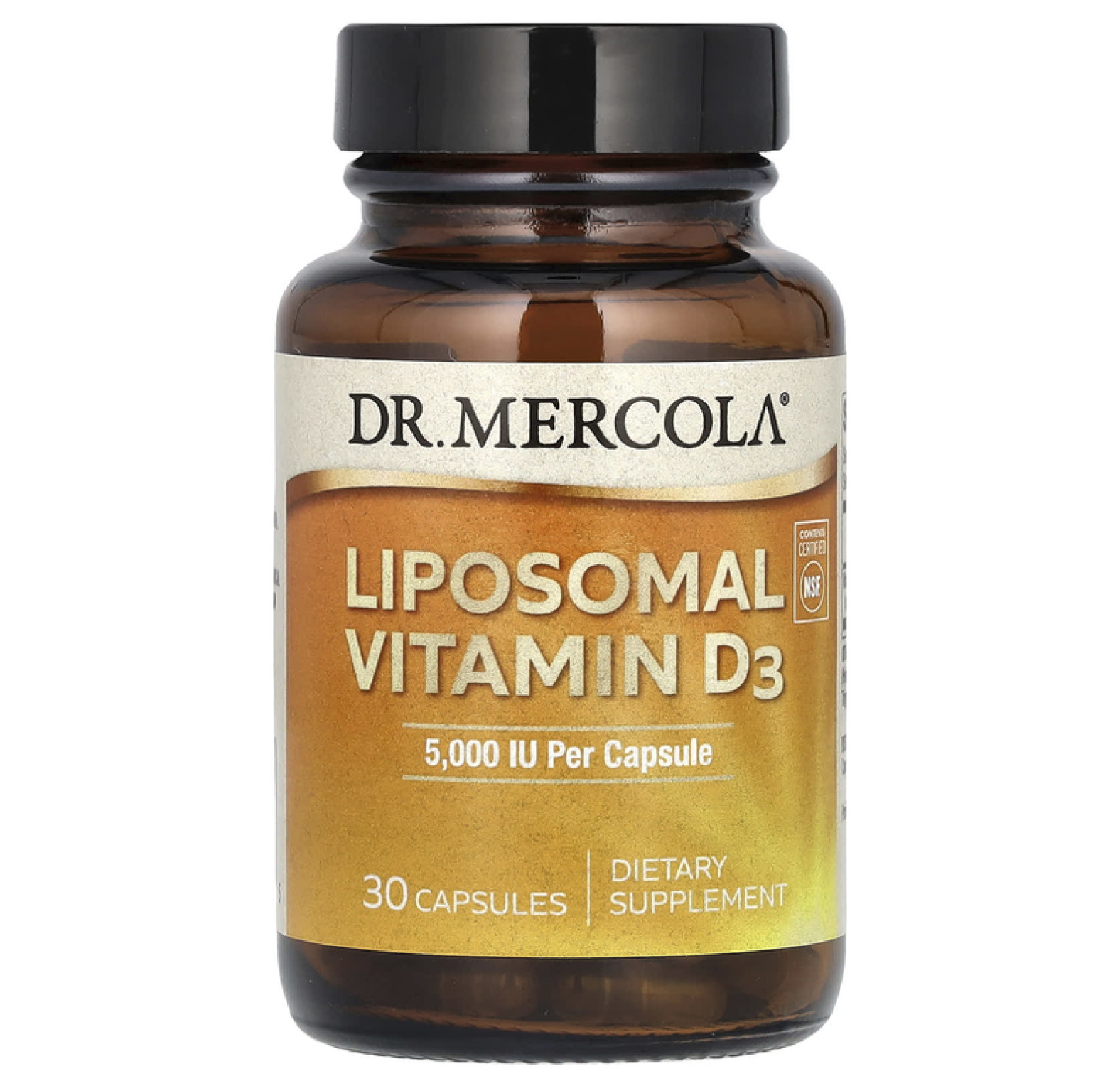 Dr. Mercola, липосомальный витамин D3, 5000 МЕ, 30 капсул