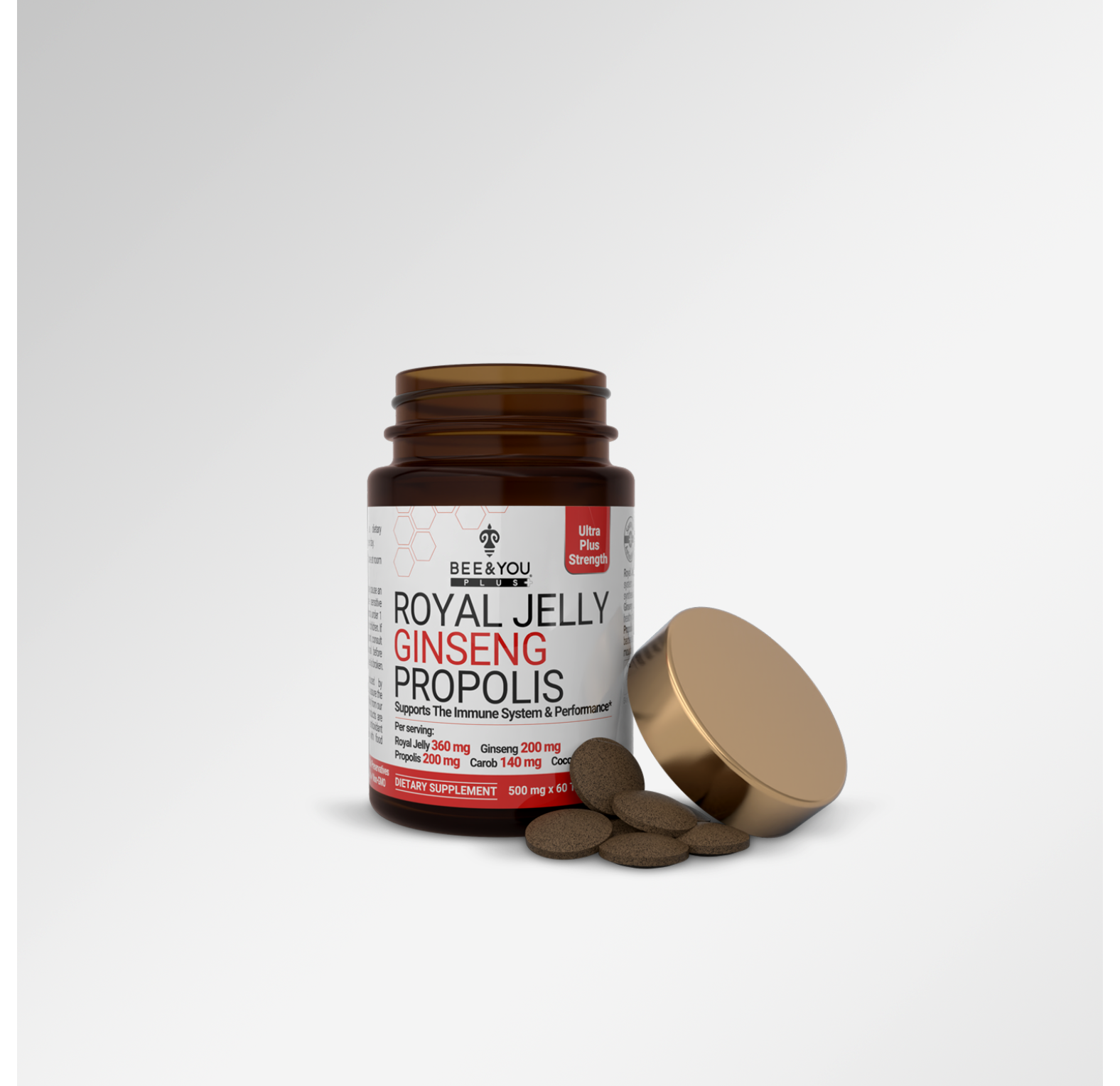 BEE&YOU/ Комплекс с маточным молочком, женьшенем и прополисом,60 шт