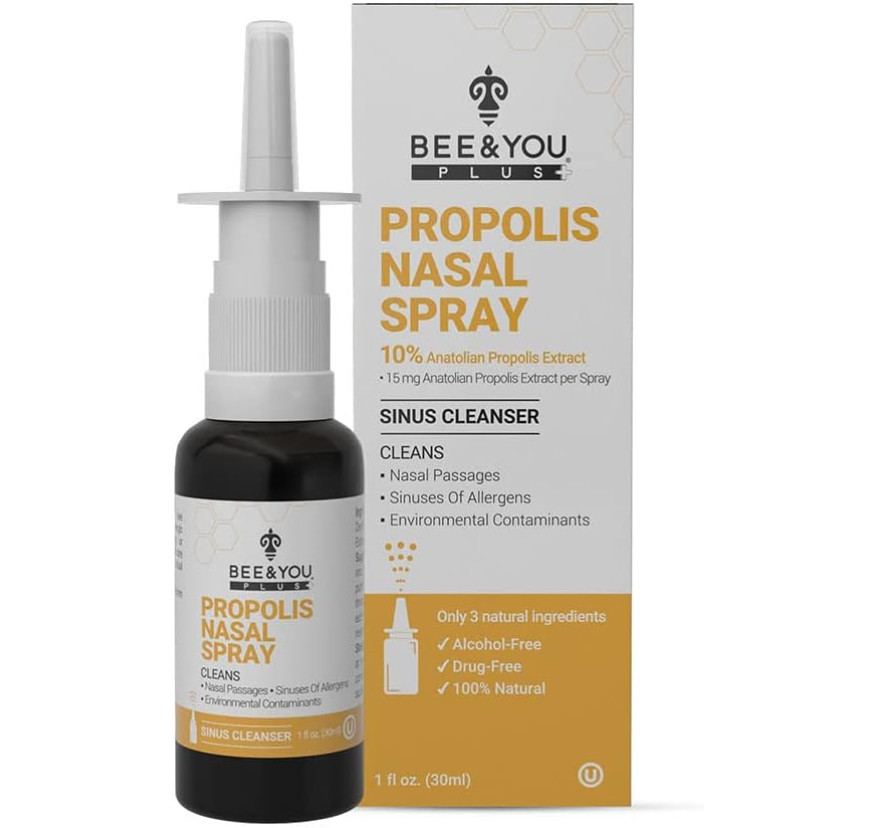 BEE&YOU/Спрей для носа с прополисом, необработанным медом, 30 мл