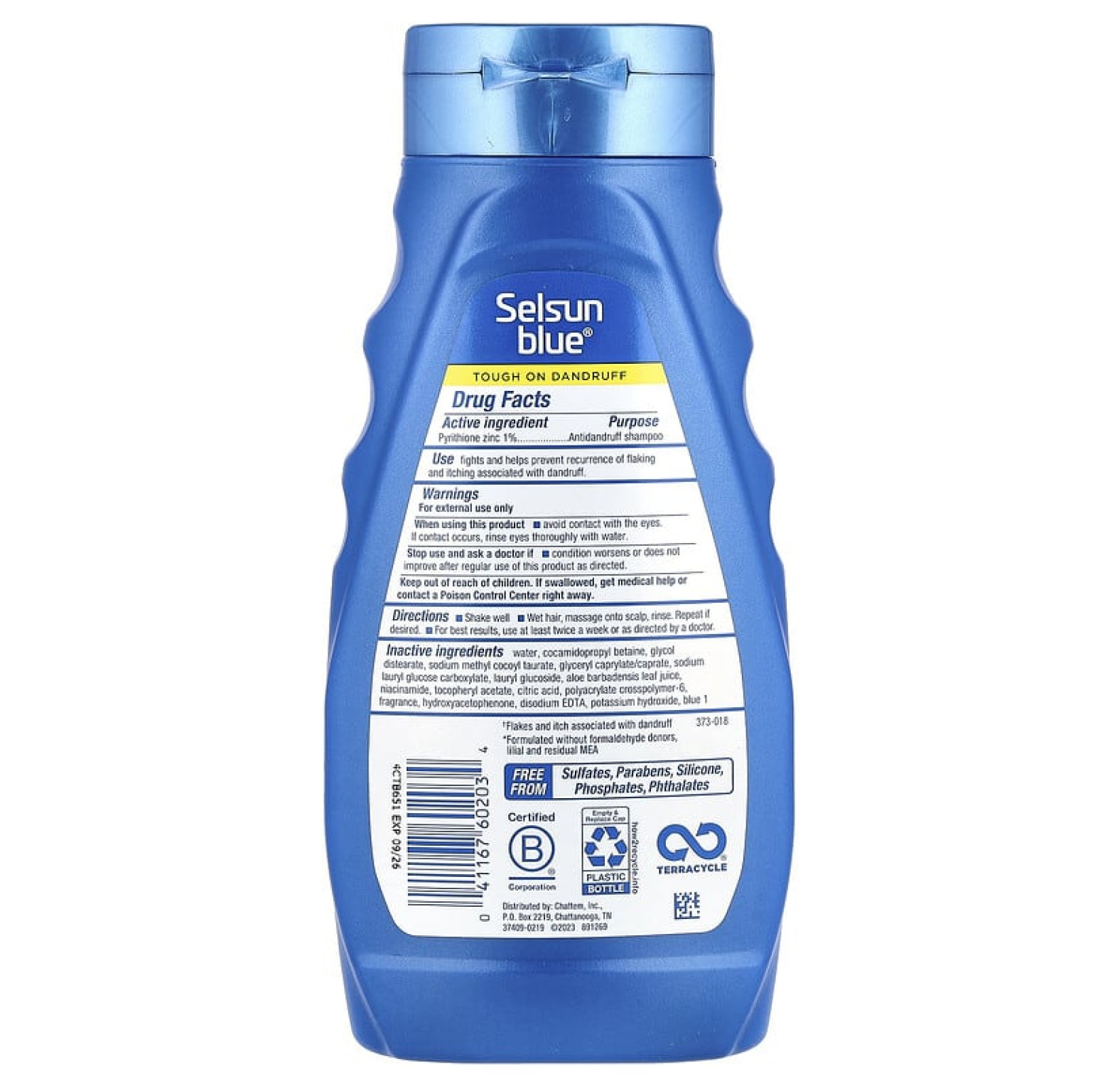 Selsun Blue, Шампунь против перхоти, зуд для сухой кожи головы, 325 мл