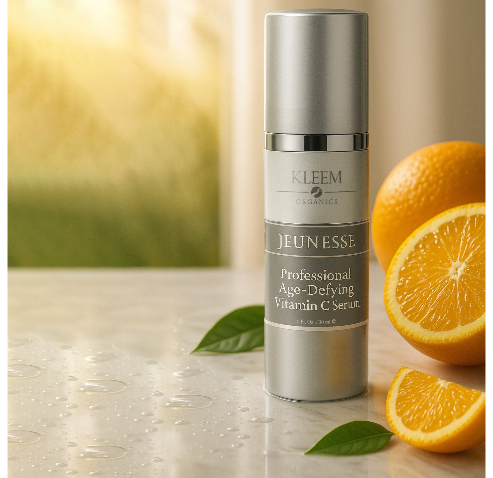 Kleem Organics, Jeunesse, профессиональная антивозрастная сыворотка с витамином C, 50 мл