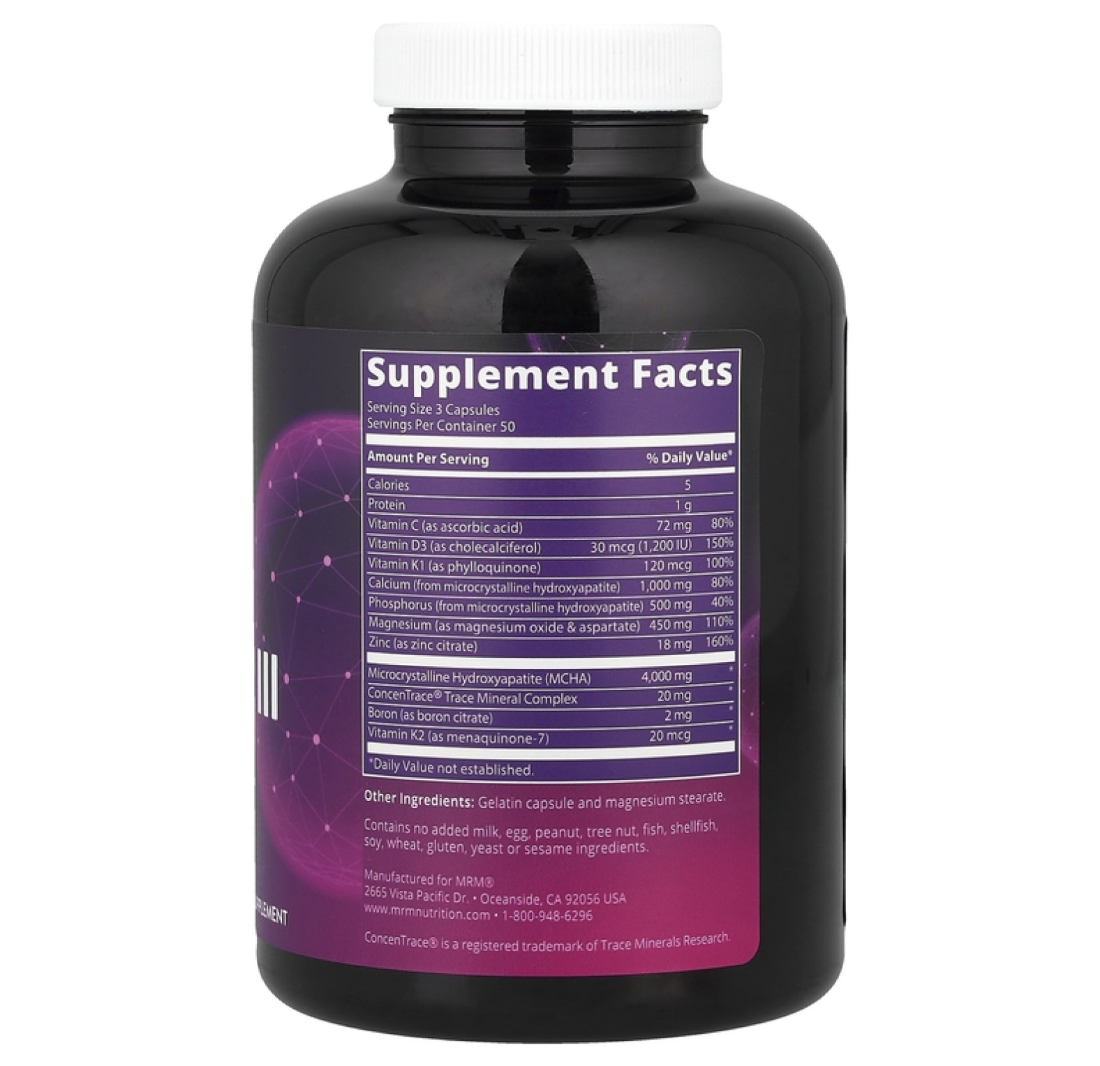 MRM Nutrition, Nutrition, Bone Maximizer III с МКГА, 150 капсул